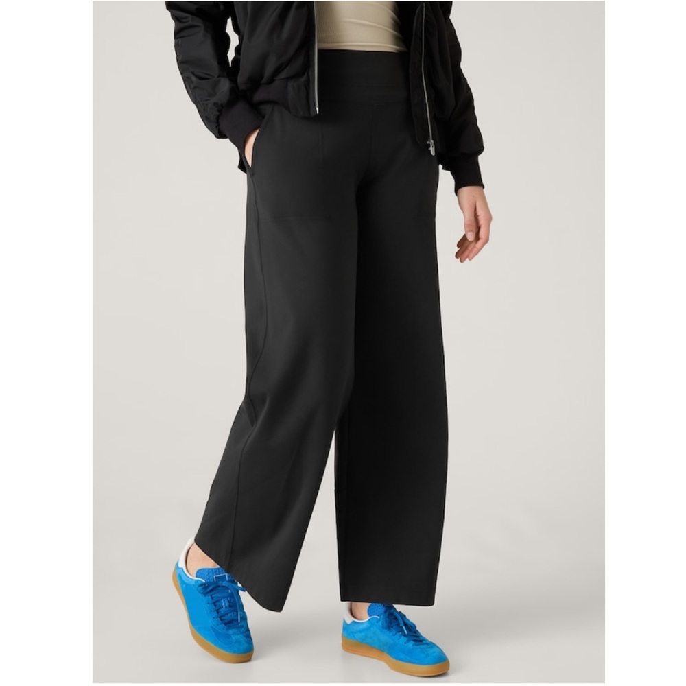 NWT Athleta Venice Wide Leg || Black - Picture 5 of 8